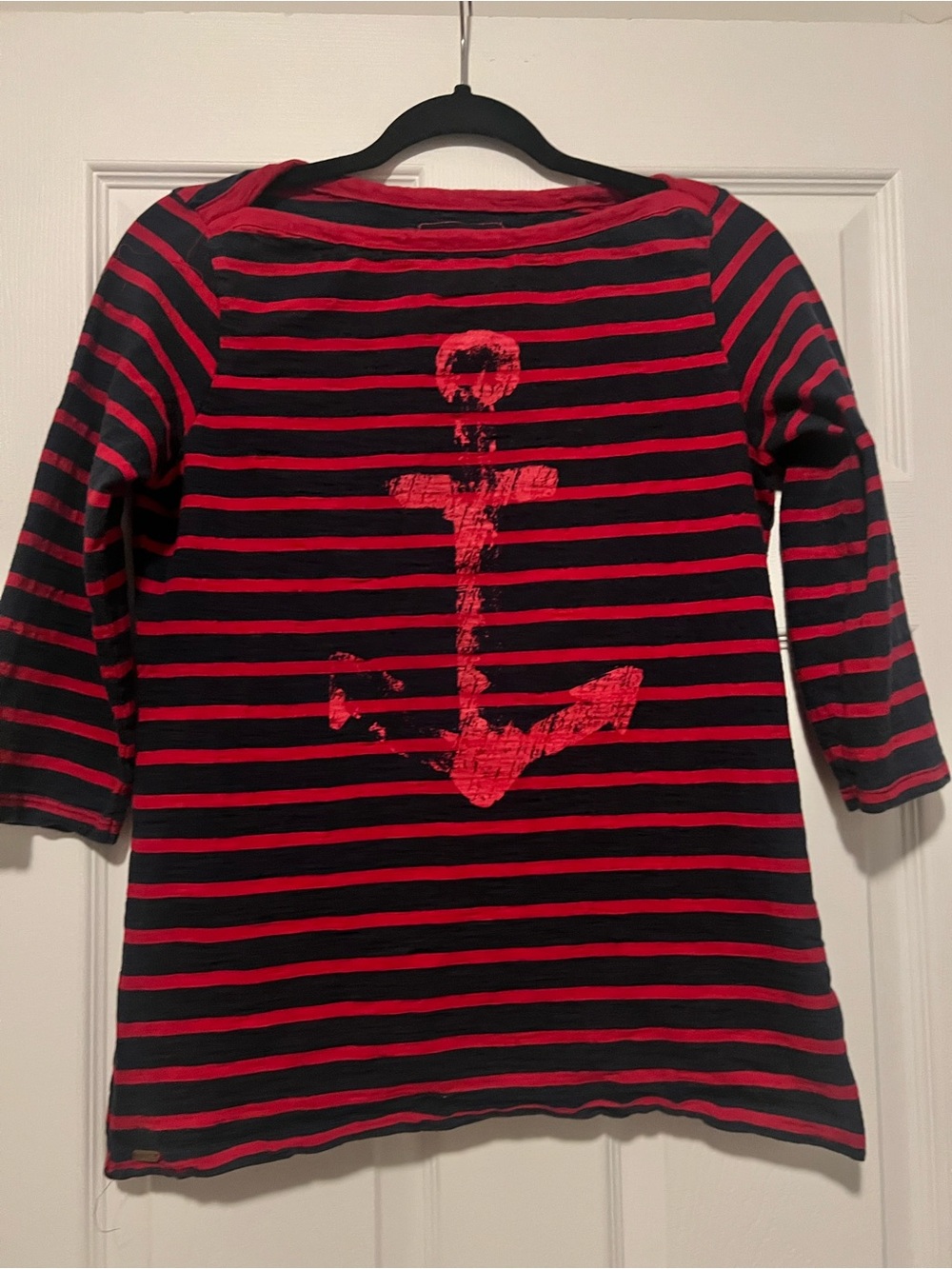 Hatley Red Striped Boatneck Top 100% cotton